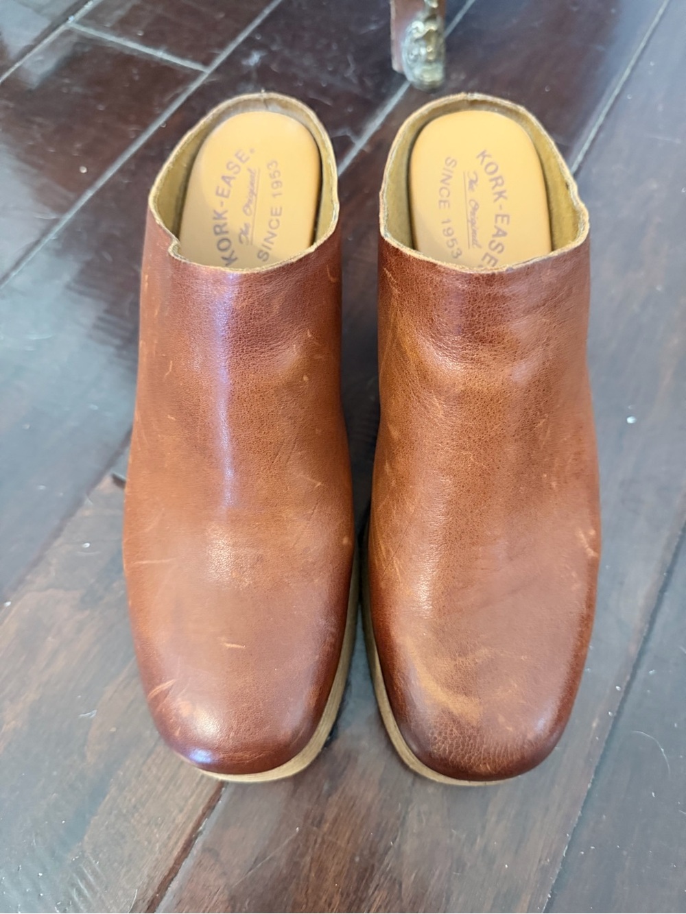 Kork Ease Brown Leather Platform Mules-8.5 - Picture 6 of 6